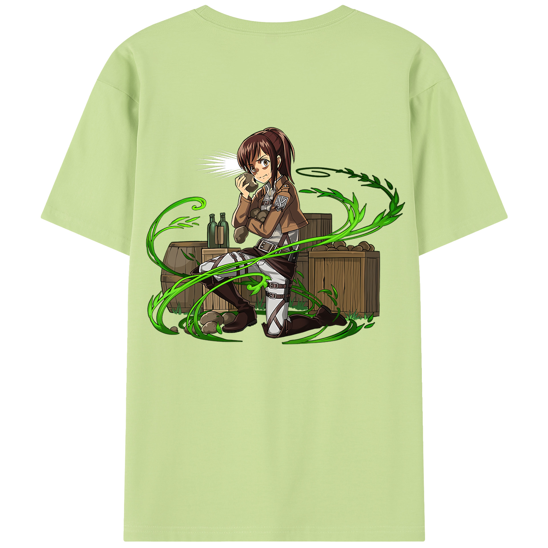（画像用） 進撃の巨人 サシャ·ブラウス Attack on Titan Sasha Blaus 綿100％半袖Tシャツ（背面プリント）